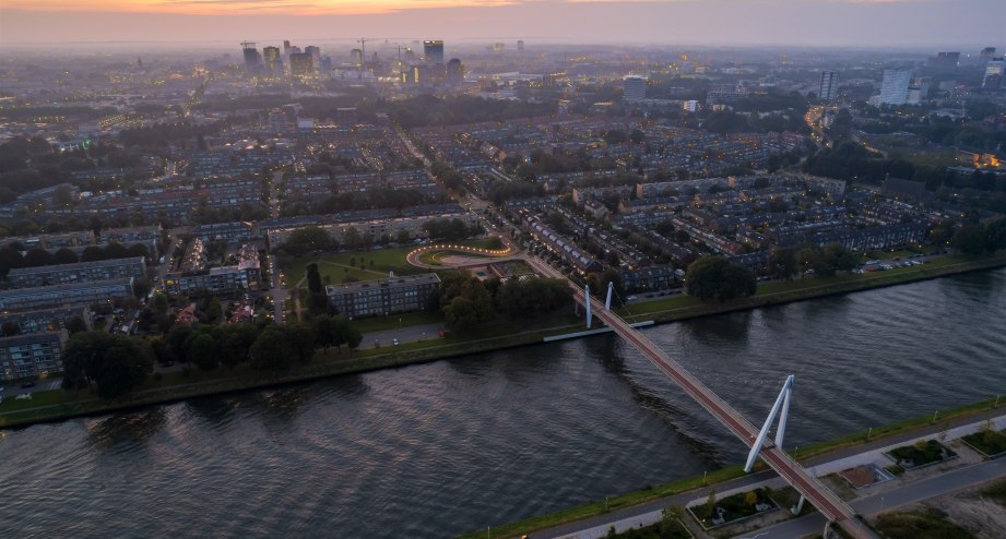 Utrecht Aussicht suf Schippers bicycle bridge, © Daan Steijnen van Eck